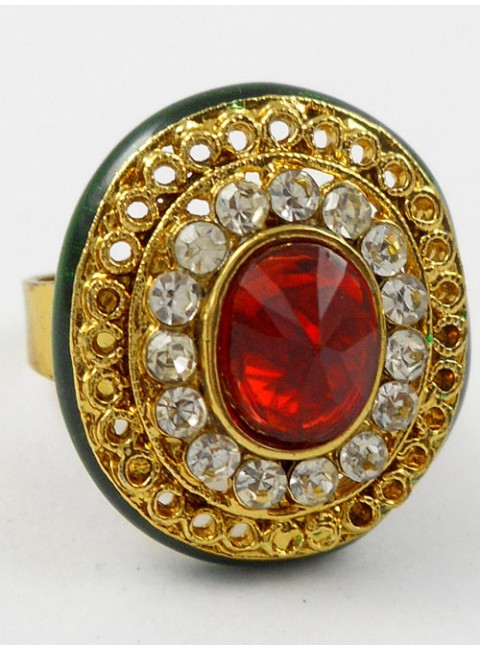 Kundan Finger Ring